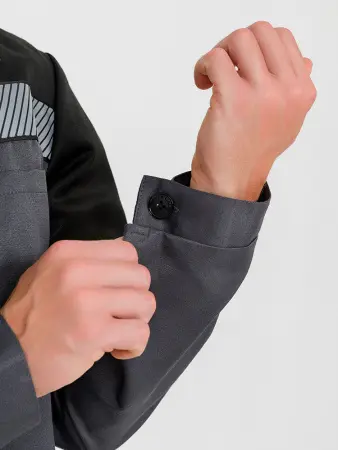 Костюм RONTA KS812 с ПК (т.серый/черный)