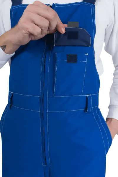 Полукомбинезон ЭДВАНС зимний (синий/васильковый)