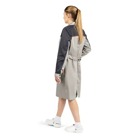 Халат ДОН женский (св.серый/т.серый/оранжевый)