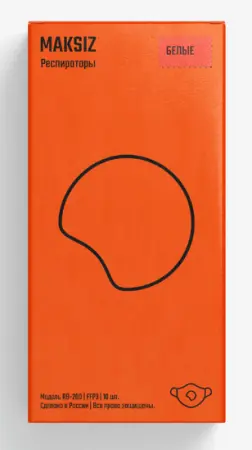 Респиратор RB-200 WHITE/BLUE с клапаном (белый/голубой)