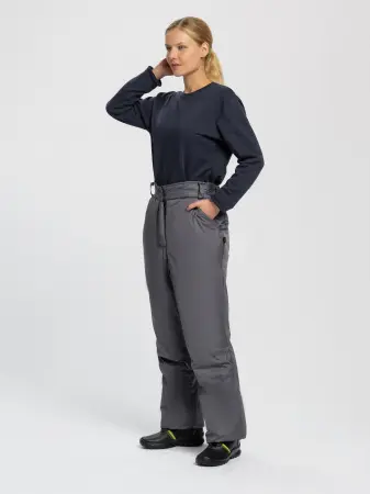 Брюки СНЕЖАНА зимние женские (т.серый)