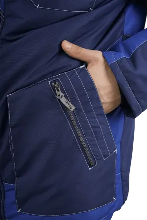 Куртка ЭДВАНС зимняя (синий/васильковый)