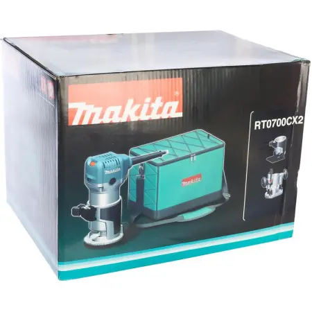 Фрезер кромочный MAKITA RT0700CX2 710Вт раб.ход 35мм 30000об/мин