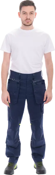 Брюки ACTIVE FLEX / АКТИВ ФЛЕКС (т.синий/флуоресцентный желтый)