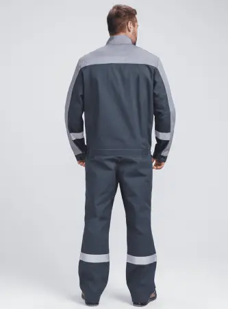 Костюм БРИГОТЕК-1 СОП с БР (т.серый/св.серый)