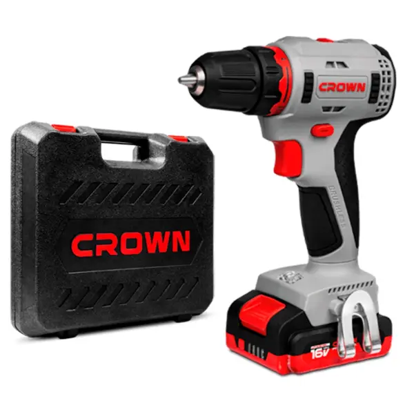 Аккумуляторный шуруповерт BL CROWN CT21092H-2 BMC 16В B3+ 2х2,0Ач 420/1400об/мин Аккумуляторный шуруповерт BL CROWN CT21092H-2 BMC 16В B3+ 2х2,0Ач 420/1400об/мин