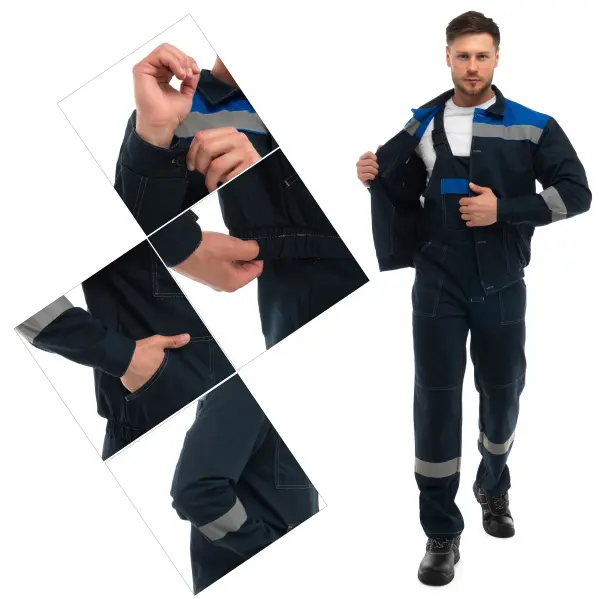 Костюм СПЕЦИАЛИСТ с ПК (т.синий/васильковый)