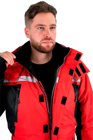 Комбинезон ПИЛОТ зимний (красный/черный)