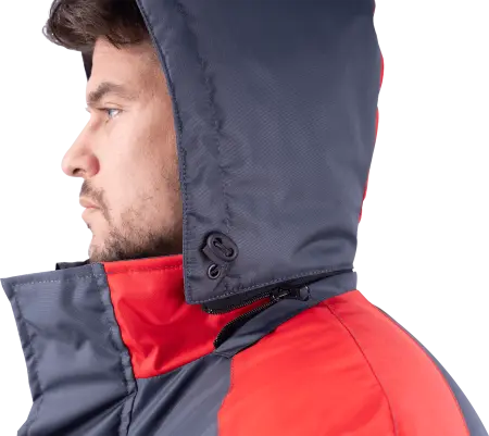 Куртка РОУД зимняя (т.серый/красный)