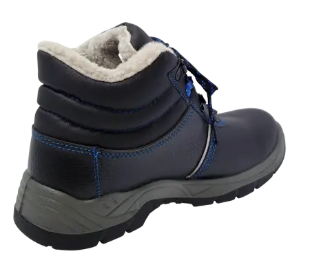 Ботинки РАБОЧИЙ SJ8077-W ПУ-ТПУ иск.мех (черный)