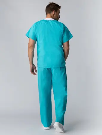Костюм хирурга (бирюзовый) мужские медицинские