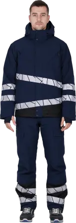 Куртка ACTIVE утепленная (синий/черный)