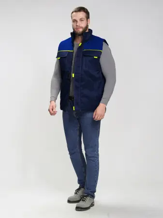 Жилет ФЛОФТ зимний (т.синий/васильковый)