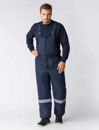 Костюм БАРРИК-2 СОП К. зимний с ПК (т.синий/васильковый)