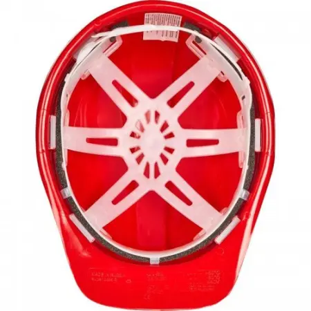 Каска защитная UVEX СУПЕР БОСС 9752320 пластиковое оголовье (красный)