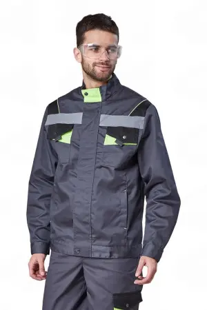 Куртка РЕСПЕКТ (серый/черный/лимонный)