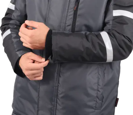 Костюм РОУД зимний с ПК (т.серый/черный)