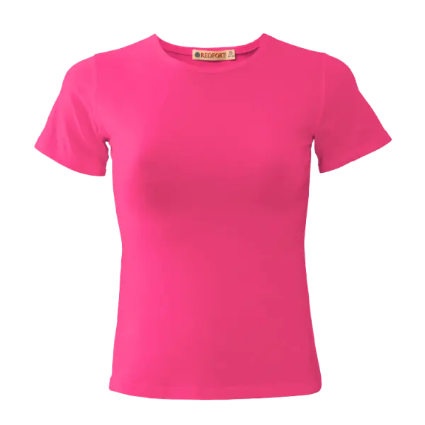Футболка REDFORT женская стрейч (розовый)
