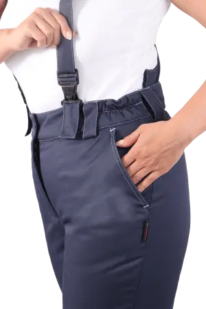 Костюм КМ-10 ЛЮКС жен. зимний c БР (василек/т.синий)