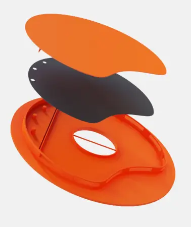 Респиратор RB-200 WHITE/ORANGE с клапаном (белый/оранжевый)