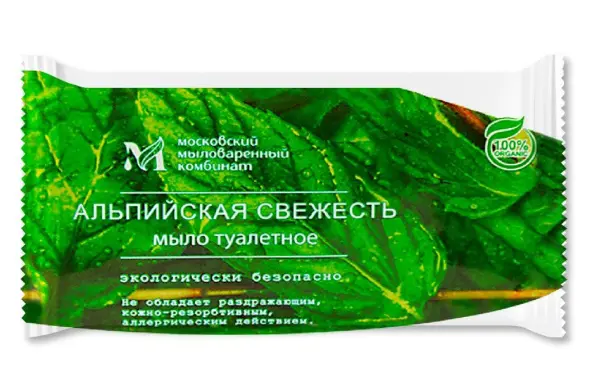 Мыло АЛЬПИЙСКАЯ СВЕЖЕСТЬ туалетное 100г
