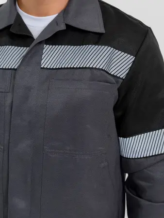 Костюм RONTA KS812 с ПК (т.серый/черный)