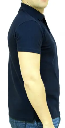 Рубашка ПОЛО унисекс (т.синий)