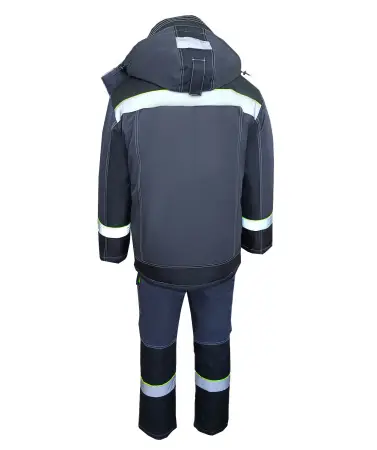 Костюм ОРЕГОН-МЕМБРАНА зимний с БР (т. серый/черный/лимонный)