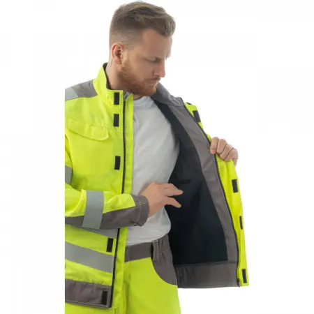 Куртка BRODEKS MS28-61 мультизащитная (желтый/серый)