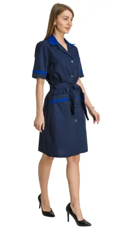 Халат RONTA HL508 женский (т.синий/василек)