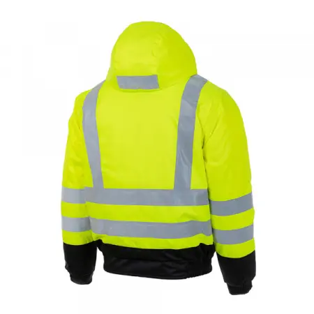 Куртка-бомбер BRODEKS KW 222 сигнальная зимняя (желтый/черный) Куртка-бомбер BRODEKS KW 222 сигнальная зимняя (желтый/черный)