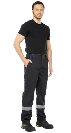 Костюм ВИВАТ с СОП с БР (черный/василек/т.синий)