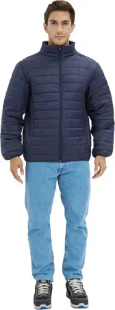 Куртка ДЕМИ стеганая зимняя (т.синий)