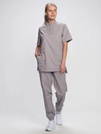 Костюм MEDLINE женский с БР (св.серый) женские медицинские