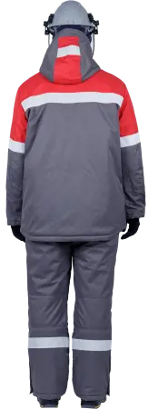 Костюм ЭЛЕКТРОСТОП ТЕРМО ЗЭТВ 62.5 зимний с БР (серый/красный)