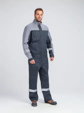Костюм БРИГОТЕК-2 СОП с ПК (т.серый/св.серый)