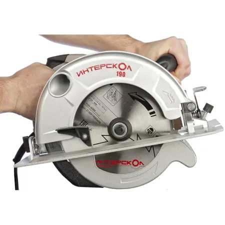 Циркулярная пила ИНТЕРСКОЛ ДП-190/1600М 97.1.1.20 1600Вт 190мм 4800об/мин