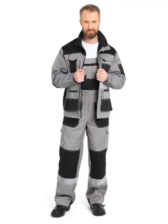 Костюм КАНЗАС с СОП с ПК (серый/черный)