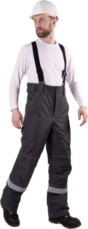 Костюм СТАРАТЕЛЬ ИМПОРТ зимний с БР (серый/красный)