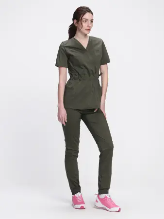 Костюм хирургический MEDLINE МОДЕРН-004 женский с БР (хаки) женские медицинские