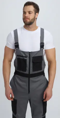 Полукомбинезон МИЛАН NEW CH МВО (т.серый/черный)