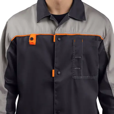 Халат ДОН (т.серый/св.серый/оранжевый)