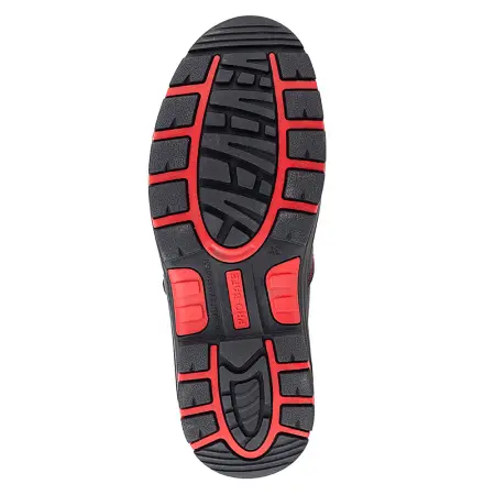 Сапоги ЛИДЕР ИМПОРТ 8762-1РНМ-1 ПУ/Резина шерст.мех с КП (красный/черный)