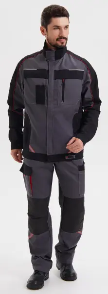 Костюм КОСТА с БР (серый/чёрный/красный)