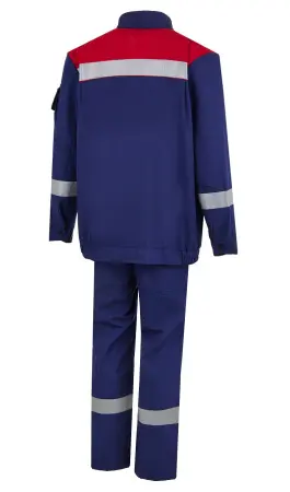 Костюм ЭНЕРГИЯ АРАМИД ЛАЙТ АЛ-2Л 15,1 кал/кв.см с ПК (т.синий/красный)