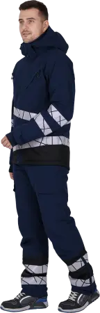 Куртка ACTIVE утепленная (синий/черный)