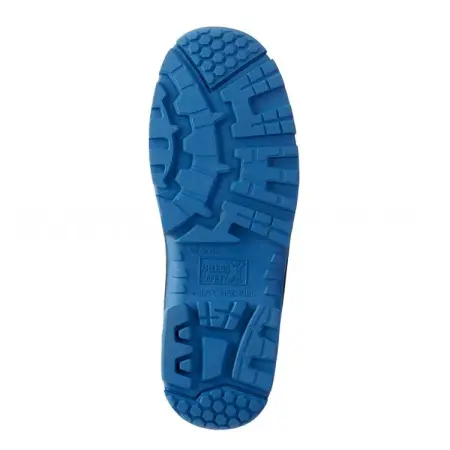 Сапоги ИНДЕВОР ПРО ПУ/Нитрил шерст.мех + тинсулейт с КП (черный/синий)