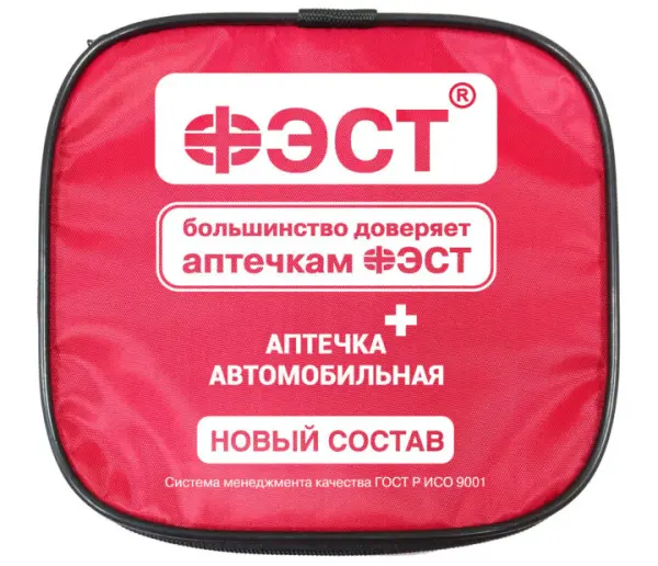 Аптечка ФЭСТ 3737 автомобильная в мягком футляре (приказ 260н) Аптечка ФЭСТ 3737 автомобильная в мягком футляре (приказ 260н)