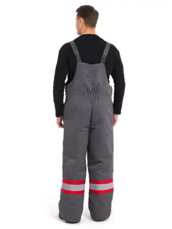 Костюм НОВА зимний с ПК (серый/красный)