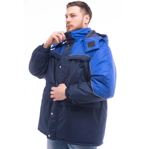 Куртка ВЕГА зимняя (т.синий/васильковый)